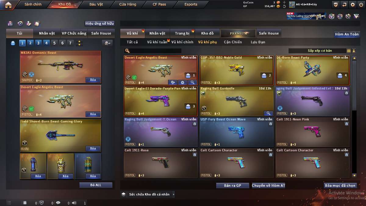 shop acc cf uy tin gia re